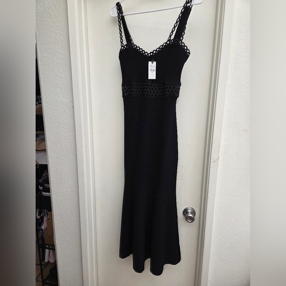 Express Dresses & Skirts - Black Ribbed -Trim Maxi Dress - Women